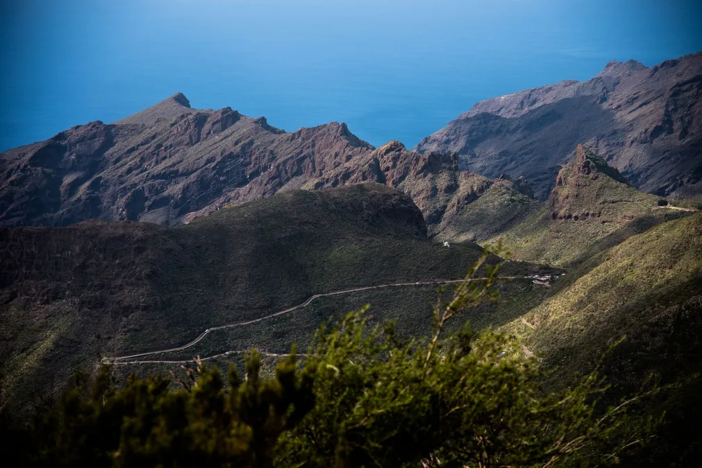 Tenerife hiking trail coastal mountain landscape Canary Islands
